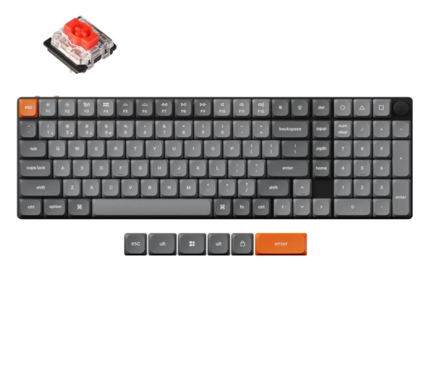 Keychron K17 Max Low Profile Gateron Red Switch RGB HS 96% K17M-H1 - 1294117 - zdjęcie